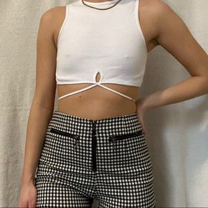 Princess Polly checkered zipper pants